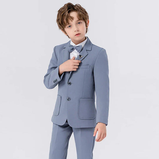Børnesmokingsæt til drenge med blazer og butterfly 4
