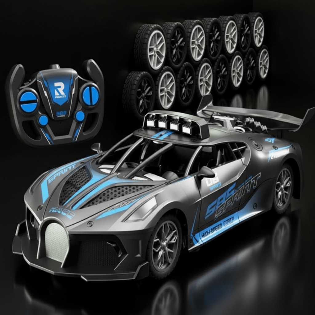 Børns 1:18 RC Driftbil med Robust Design 0
