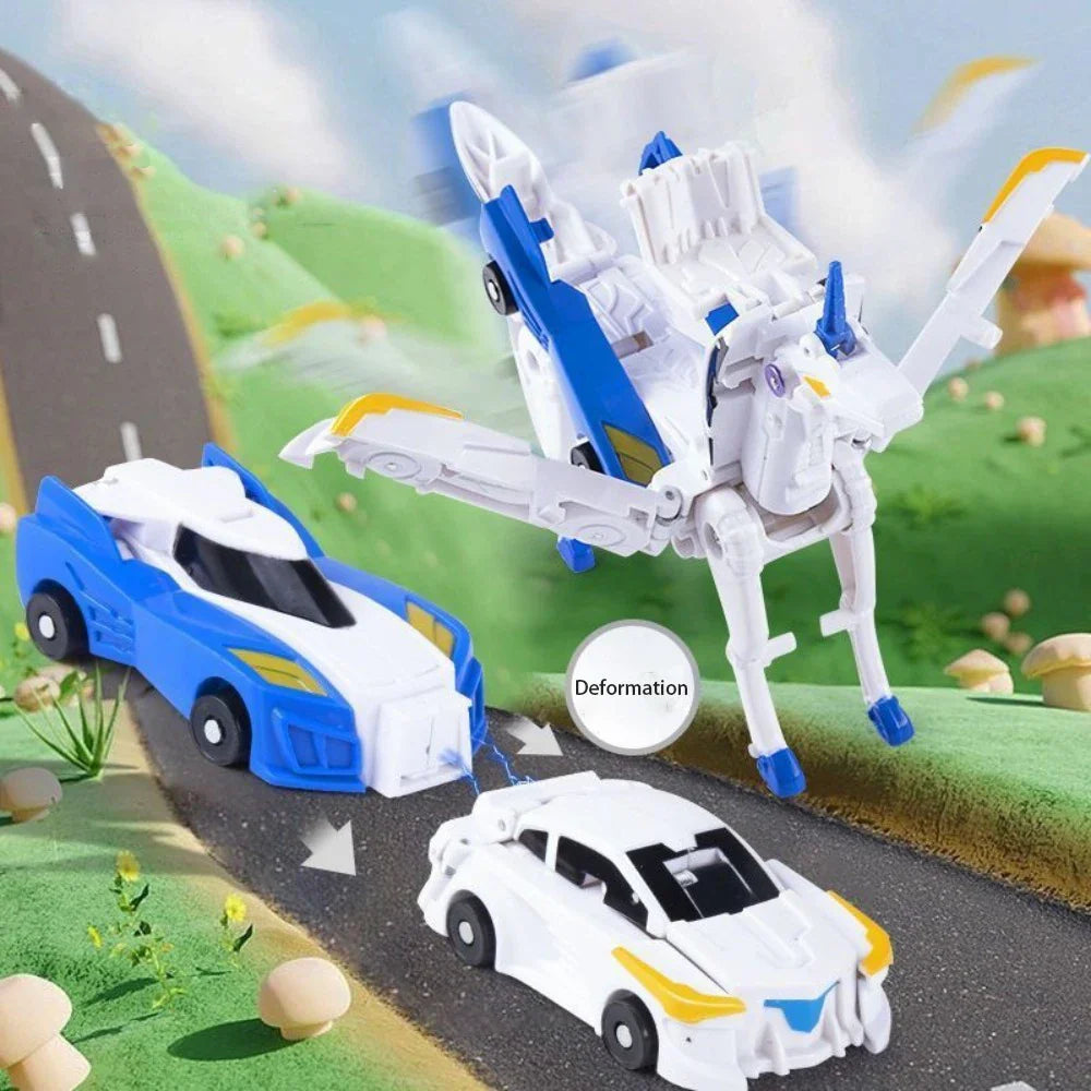Børns 2-i-1 Magnet Legetøj Robot og Bil til Kreativ Leg 2