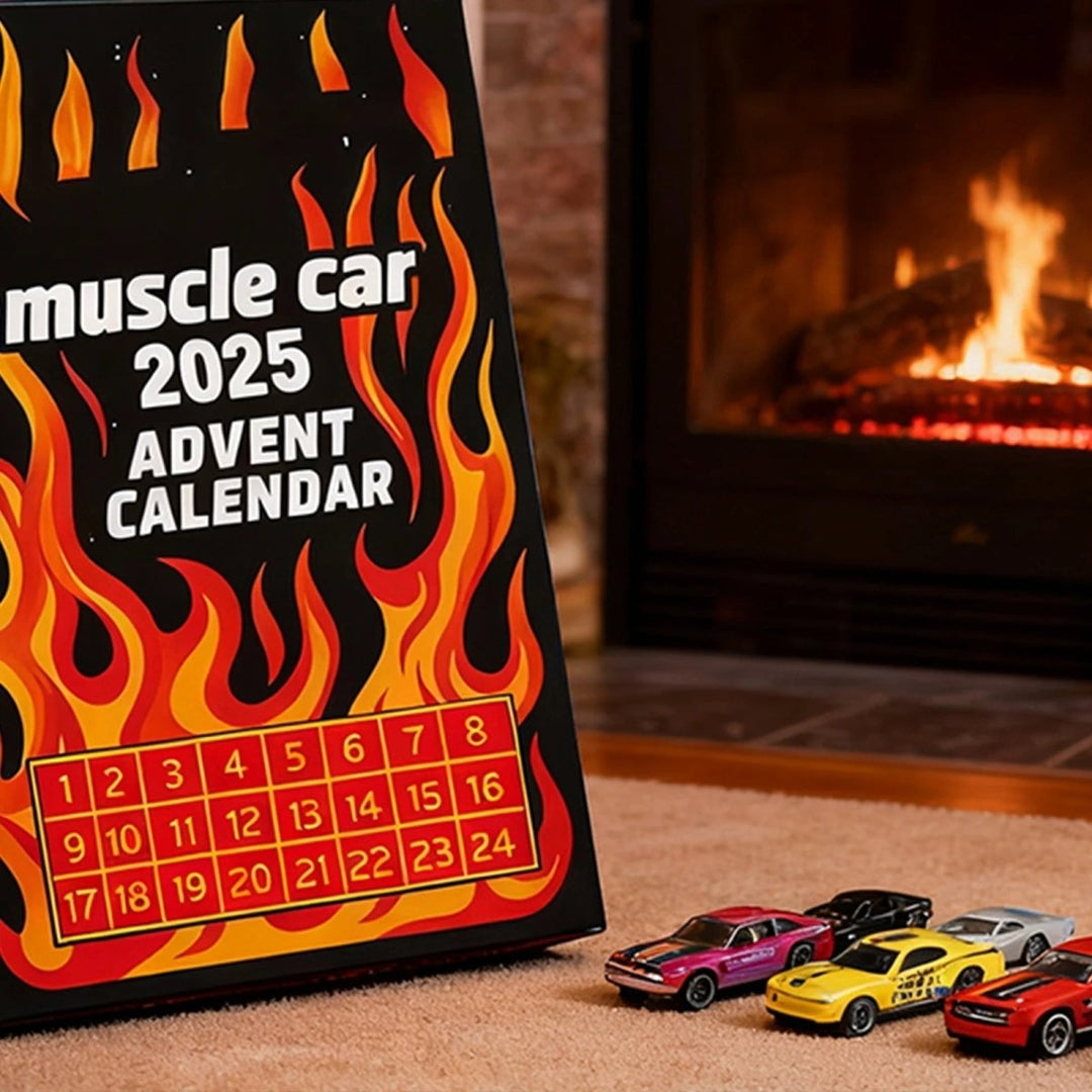 Børns Adventskalender med 24 Miniature Biler 4
