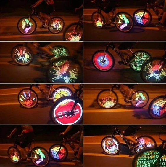 Børns Cykellys med RGB LED Mønstre 3