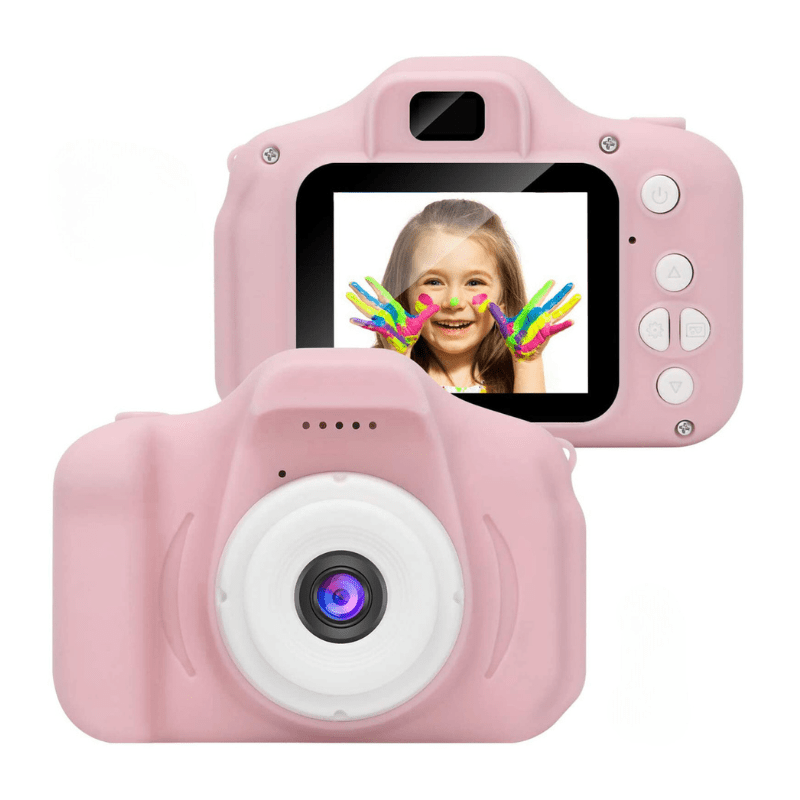 Børns Digitalkamera Kreativ Fotografi Dobbeltkamera 1080p HD 6