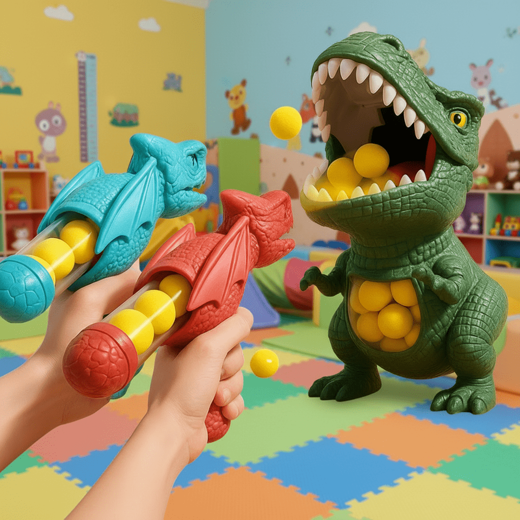 Børns Dinosaur Skydespil DINOPOP BLASTER 4