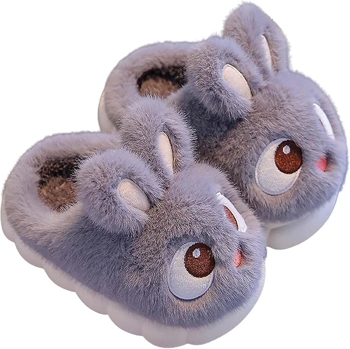 Børns Fluffy Kanin Hjemmesko 0