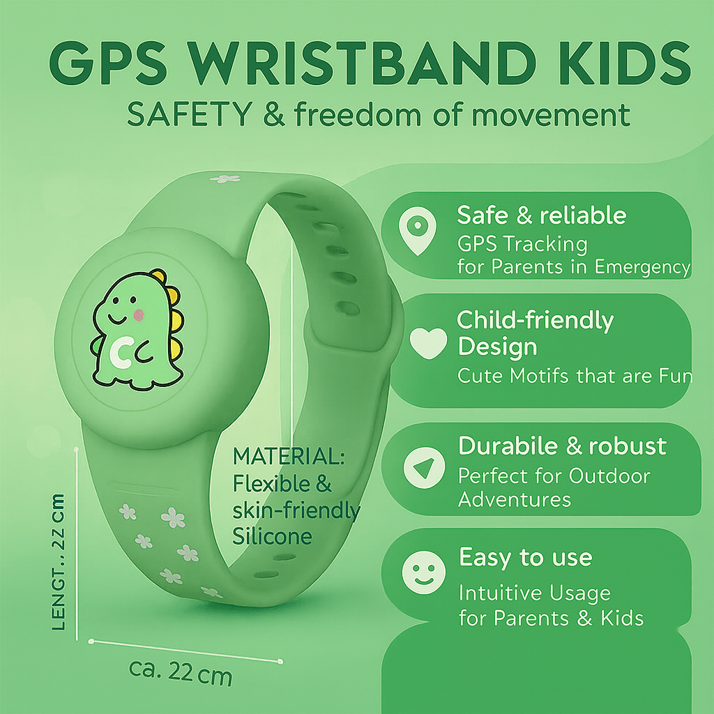 Børns GPS-Armbånd Justerbart Farverigt Design 6
