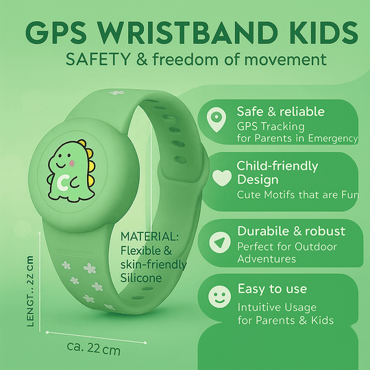 Børns GPS-Armbånd Justerbart Farverigt Design 6