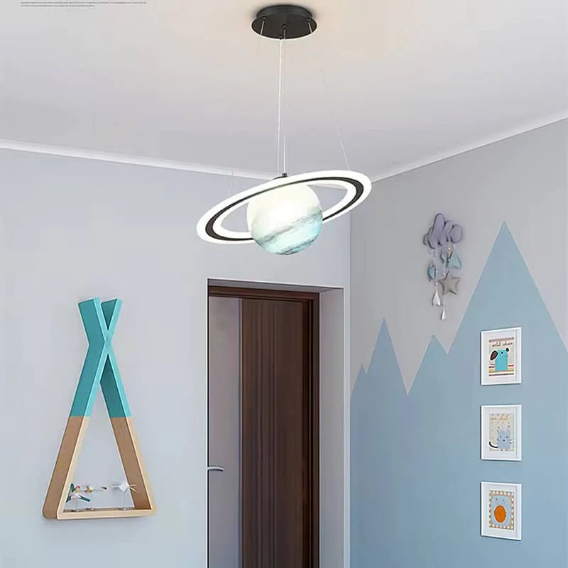 Børns LED Hængelampe Planetarisk Design 8