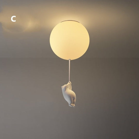 Børns Loftslampe Bjørn Design 11