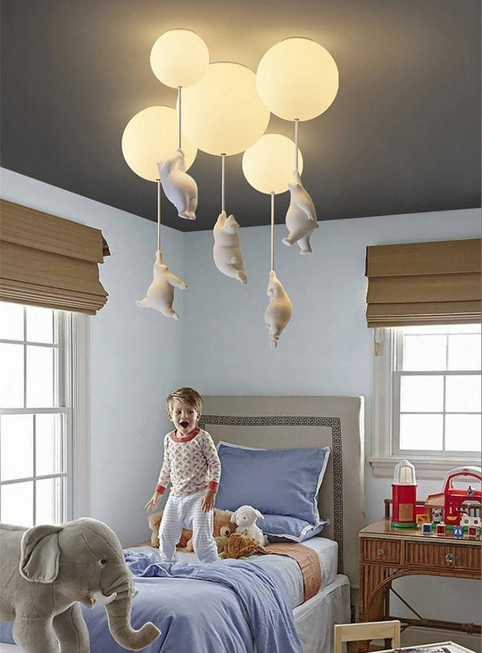 Børns Loftslampe Bjørn Design 2