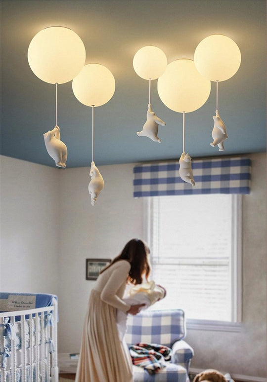 Børns Loftslampe Bjørn Design 3