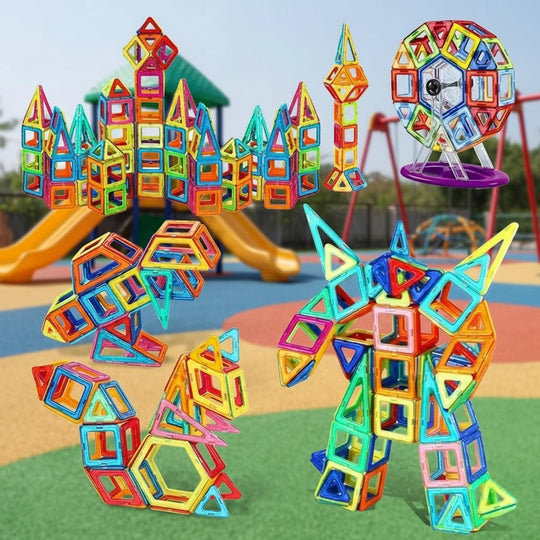 Børns Magnetiske Byggeklodser Kreativ Leg 4