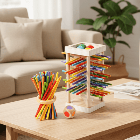 Børns Montessori Legetøj Tællestænger Sæt til Kognitiv Læring og Finmotorik 0