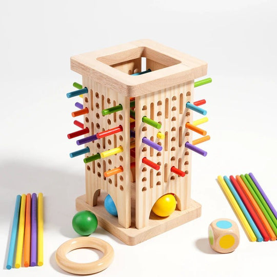 Børns Montessori Legetøj Tællestænger Sæt til Kognitiv Læring og Finmotorik 7