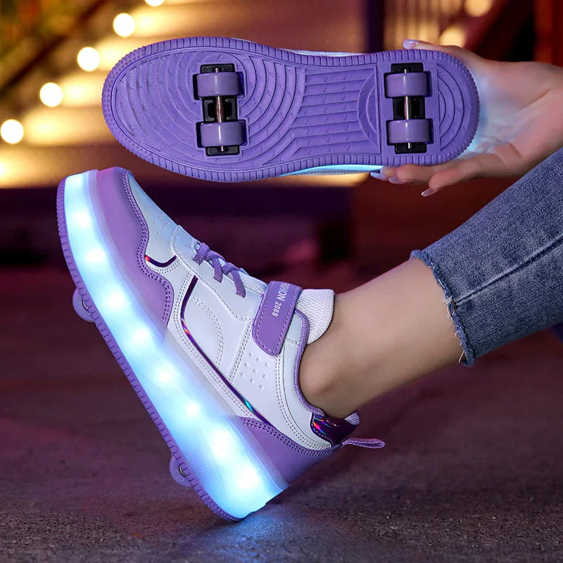 Børns Rulleskøjter med LED Lys 6