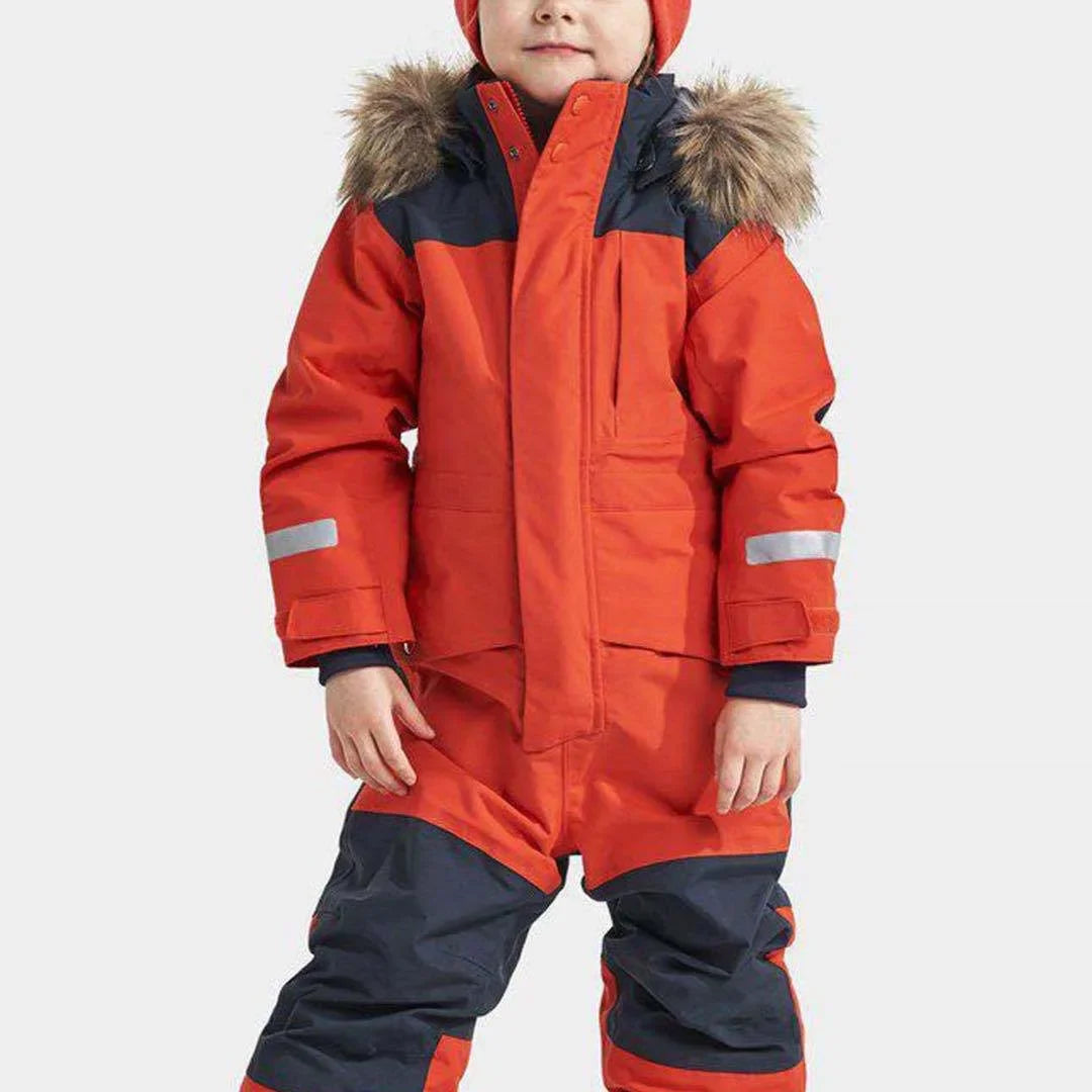 Børns Skioverall Vandtæt og Vindtæt med Hætte 3