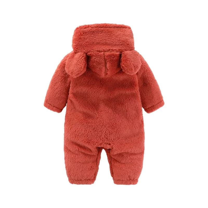 Børns Teddy Jumpsuit med Hætte 3