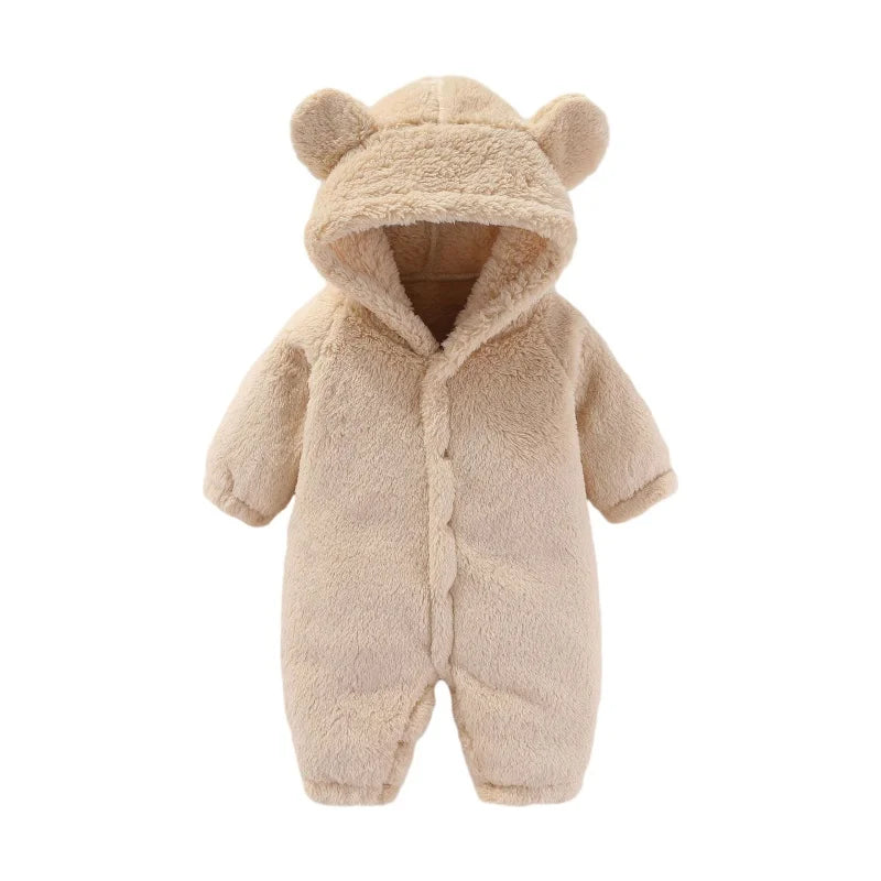 Børns Teddy Jumpsuit med Hætte 4