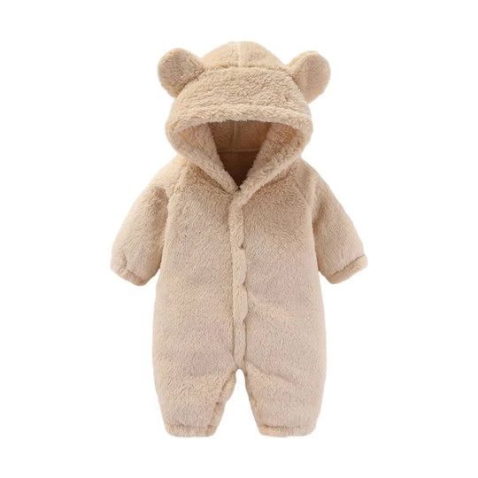 Børns Teddy Jumpsuit med Hætte 4