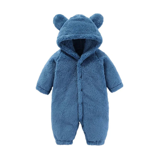 Børns Teddy Jumpsuit med Hætte 5