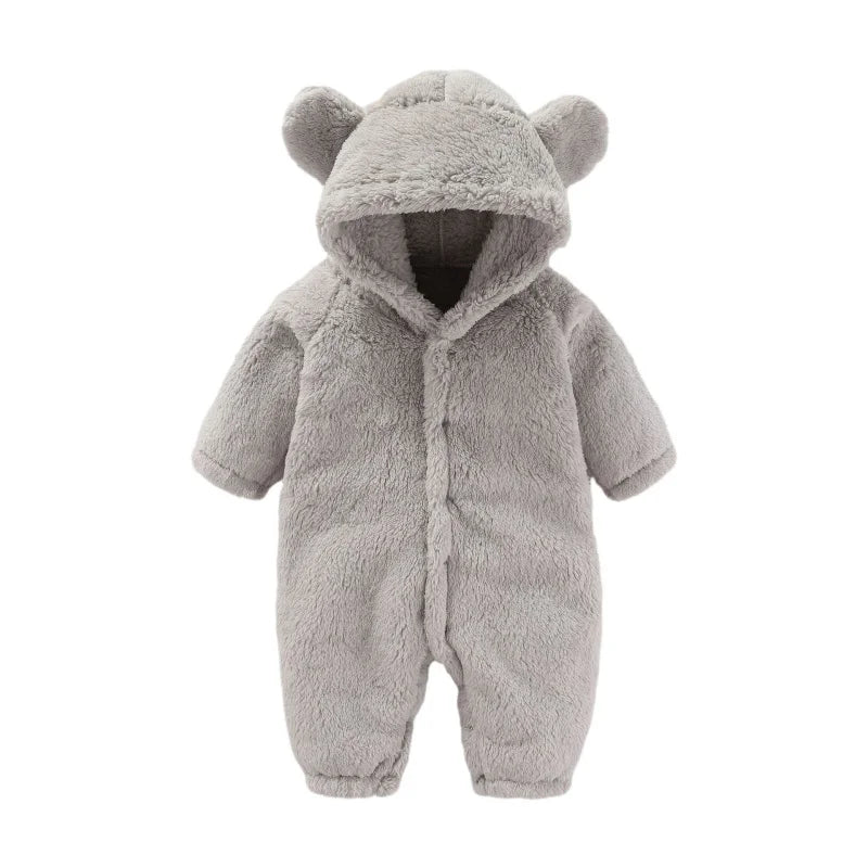 Børns Teddy Jumpsuit med Hætte 6