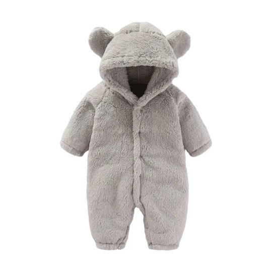 Børns Teddy Jumpsuit med Hætte 6