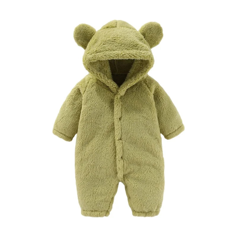 Børns Teddy Jumpsuit med Hætte 7