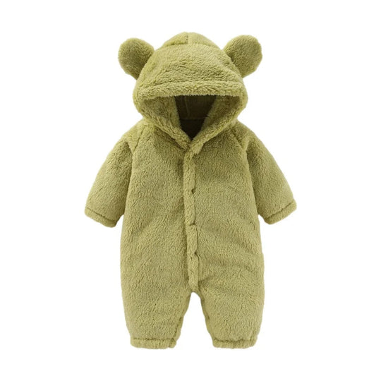 Børns Teddy Jumpsuit med Hætte 7