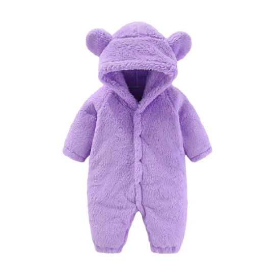 Børns Teddy Jumpsuit med Hætte 8