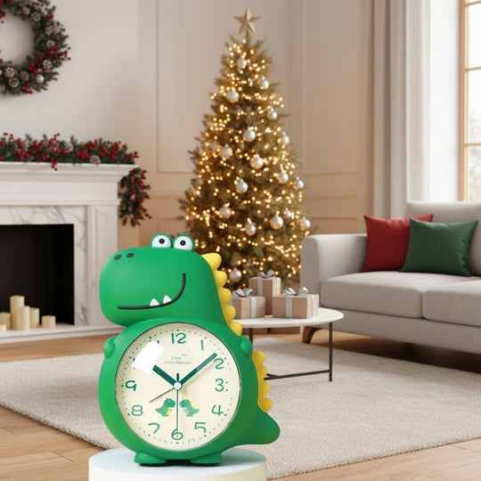 Børns Vækkeur Dinosaur Design Med Blidt Lys 4