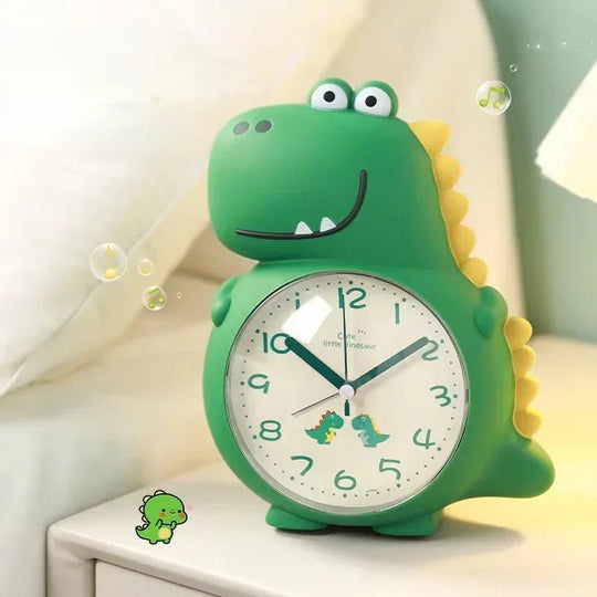 Børns Vækkeur Dinosaur Design Med Blidt Lys 6