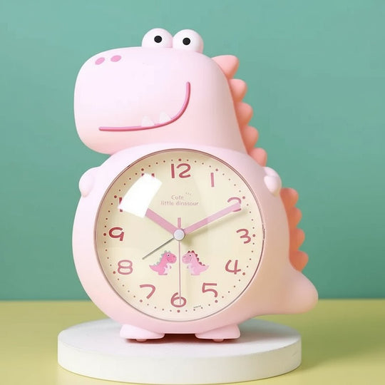 Børns Vækkeur Dinosaur Design Med Blidt Lys 8