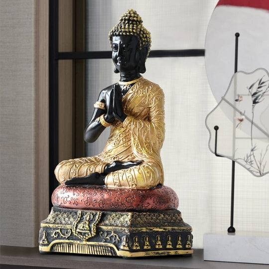 Buddha Statue Mediterende Design 4