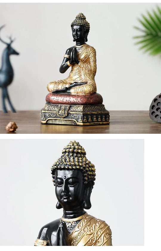 Buddha Statue Mediterende Design 6