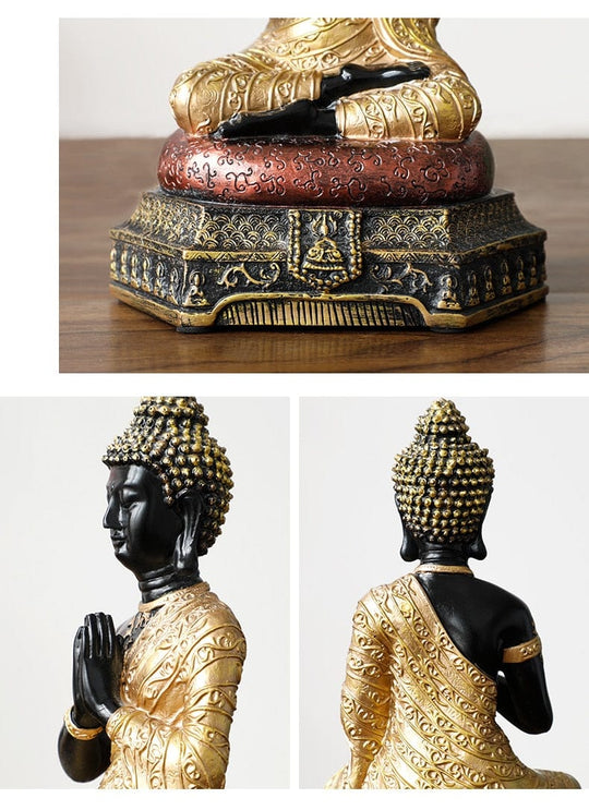 Buddha Statue Mediterende Design 8