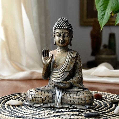 Buddha Statue Mediterende Design 9