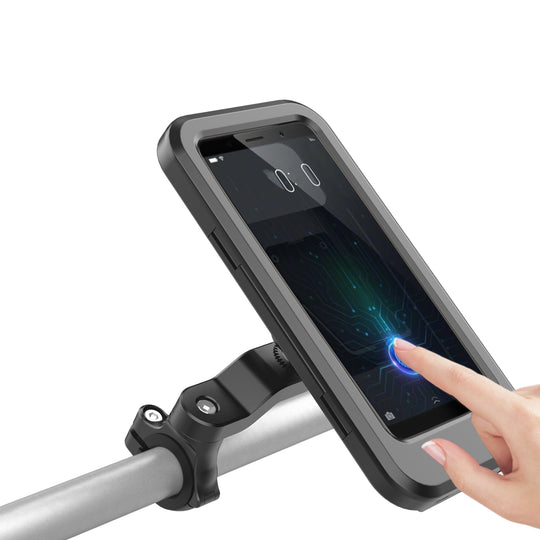 Cykelholder til Mobiltelefon med USB Oplader 0