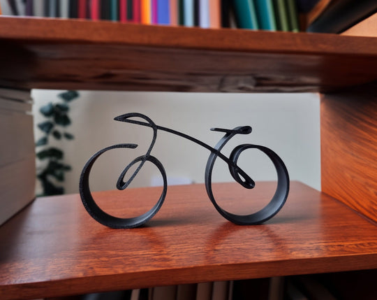 Cykelskulptur i Wireframe Stil 0