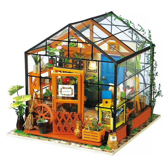 DIY Træ Miniature House Kit