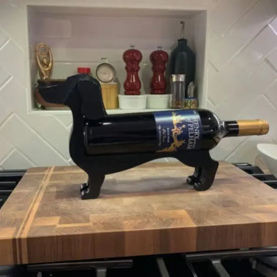 Dachshund Vinflaskeholder Unik Design Dekorativ Indretning 4