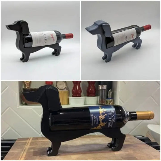 Dachshund Vinflaskeholder Unik Design Dekorativ Indretning 5
