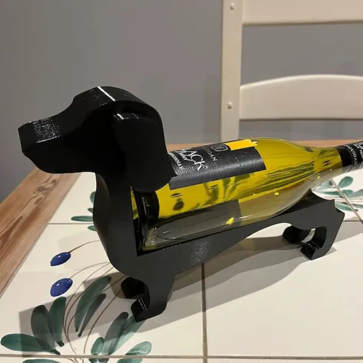 Dachshund Vinflaskeholder Unik Design Dekorativ Indretning 7