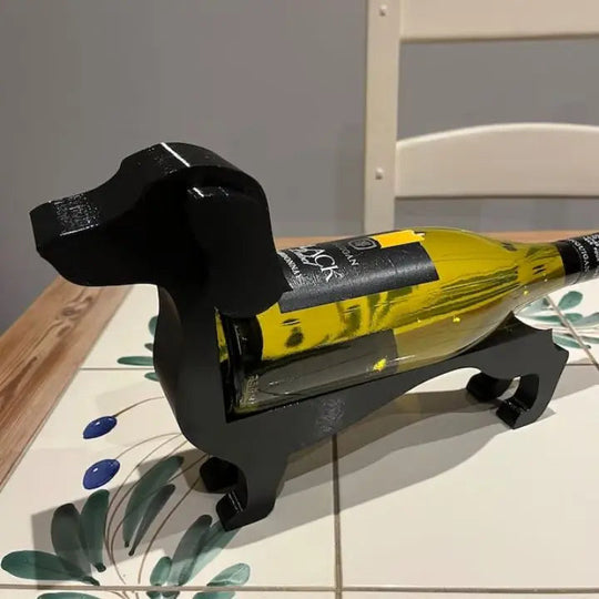 Dachshund Vinflaskeholder Unik Design Dekorativ Indretning 7