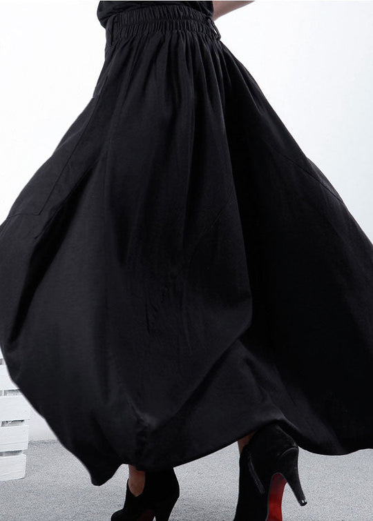 Dame Asymmetrisk Design Nederdel med Lommer 3