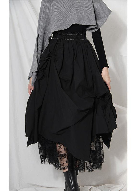 Dame Asymmetrisk Patchwork Sommernederdel 1