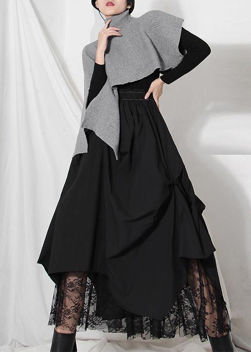 Dame Asymmetrisk Patchwork Sommernederdel 3