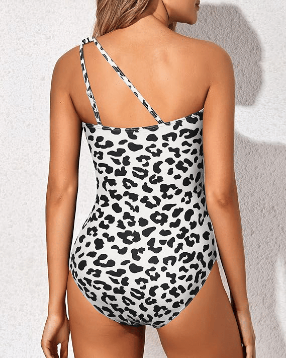 Dame Badedragt En-Skulder Stilfuld Asymmetrisk Design 1