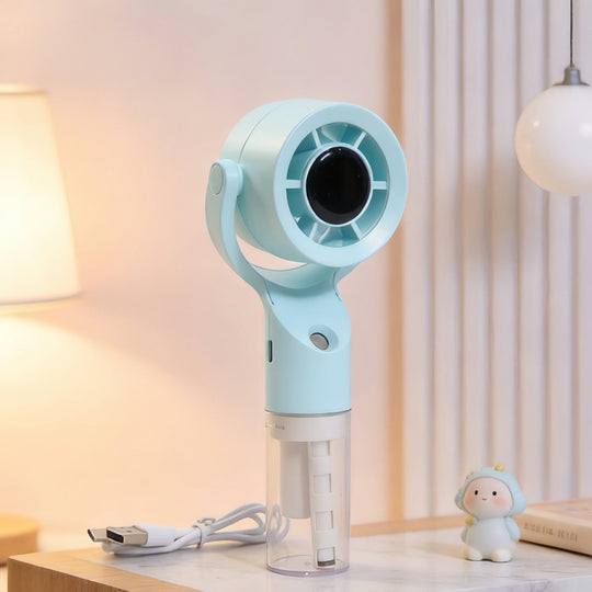 Dame Bærbar Ventilator med Sprayfunktion Ergonomisk Design 11