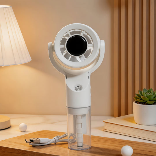 Dame Bærbar Ventilator med Sprayfunktion Ergonomisk Design 3