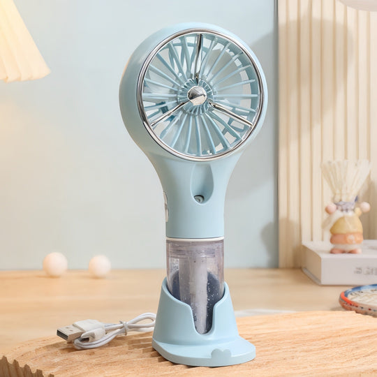 Dame Bærbar Ventilator med Sprayfunktion Ergonomisk Design 4