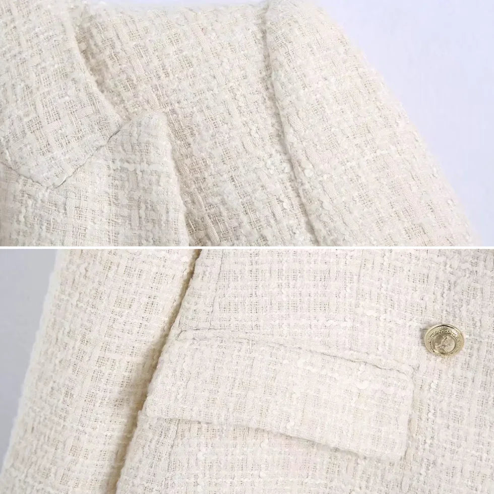 Dame Blazer Klassisk Stil 3